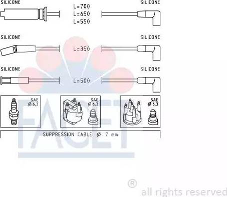 FACET 4.9942 - Set kablova za paljenje www.molydon.hr