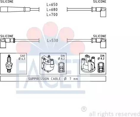 FACET 4.9554 - Set kablova za paljenje www.molydon.hr