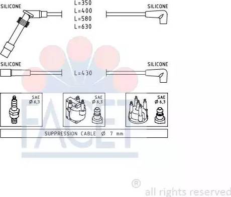 FACET 4.9528 - Set kablova za paljenje www.molydon.hr