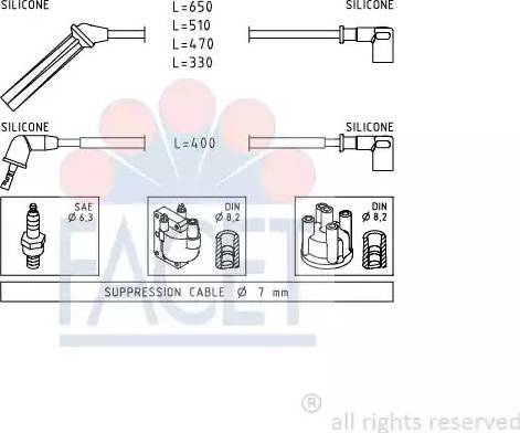 FACET 4.9138 - Set kablova za paljenje www.molydon.hr