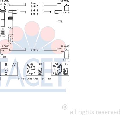 FACET 4.9356 - Set kablova za paljenje www.molydon.hr