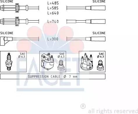 FACET 4.9376 - Set kablova za paljenje www.molydon.hr