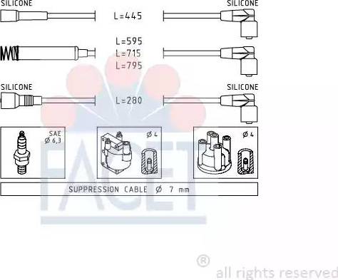 FACET 4.8956 - Set kablova za paljenje www.molydon.hr