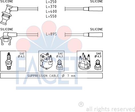 FACET 4.8920 - Set kablova za paljenje www.molydon.hr