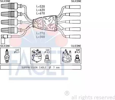 FACET 4.8499 - Set kablova za paljenje www.molydon.hr