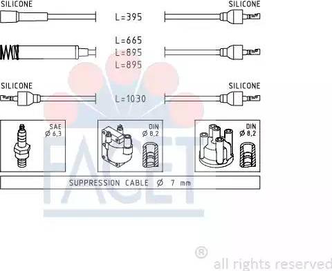 FACET 4.8516 - Set kablova za paljenje www.molydon.hr