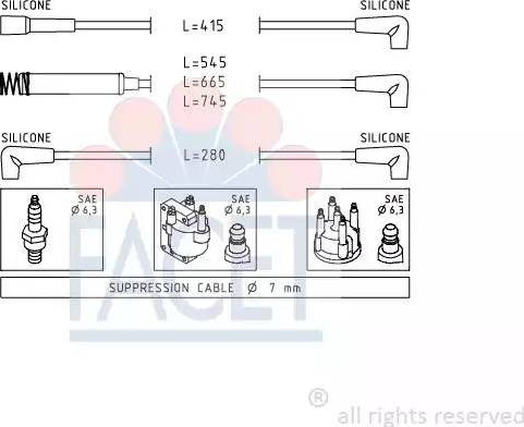 FACET 4.8513 - Set kablova za paljenje www.molydon.hr