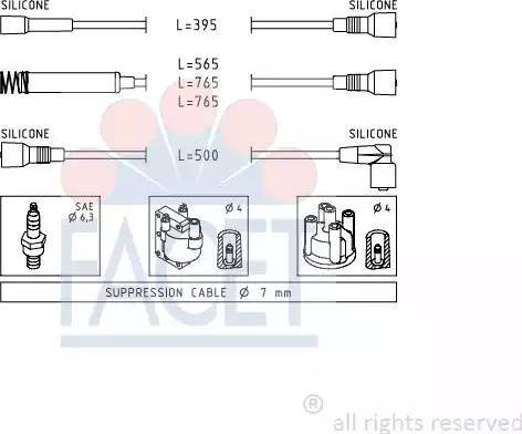 FACET 4.8531 - Set kablova za paljenje www.molydon.hr