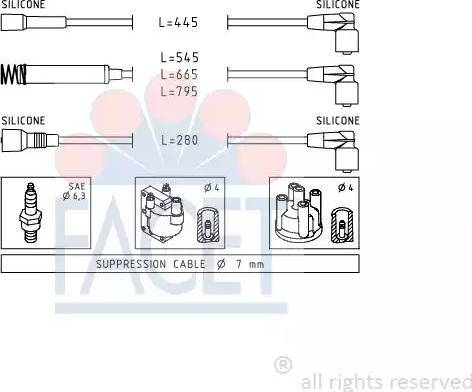 FACET 4.8524 - Set kablova za paljenje www.molydon.hr