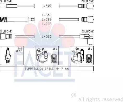 FACET 4.8528 - Set kablova za paljenje www.molydon.hr