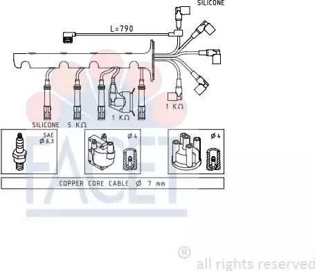 FACET 4.8573 - Set kablova za paljenje www.molydon.hr