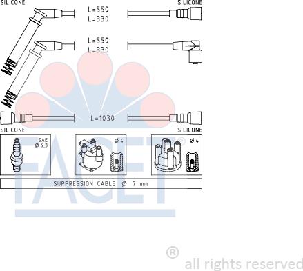 FACET 4.8689 - Set kablova za paljenje www.molydon.hr