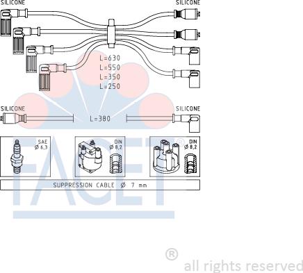 FACET 4.8815 - Set kablova za paljenje www.molydon.hr