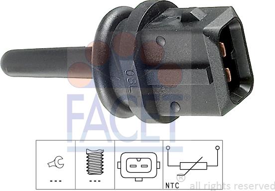 FACET 10.4003 - Senzor, temperatura usisnog zraka www.molydon.hr