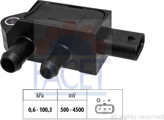 FACET 10.3404 - Senzor, pritisak Ispušnih plinova www.molydon.hr