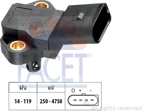 FACET 10.3101 - Senzor pritiska zraka, podešavanje visine www.molydon.hr