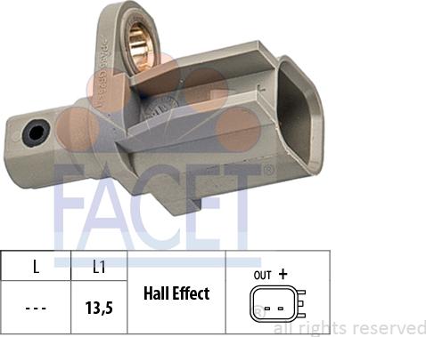 FACET 21.0136 - Senzor, broj obrtaja kotača www.molydon.hr