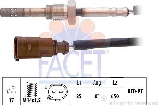 FACET 22.0065 - Senzor, temperatura Ispušnih plinova www.molydon.hr