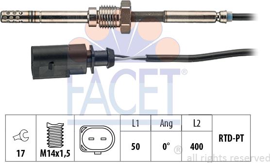 FACET 22.0066 - Senzor, temperatura Ispušnih plinova www.molydon.hr