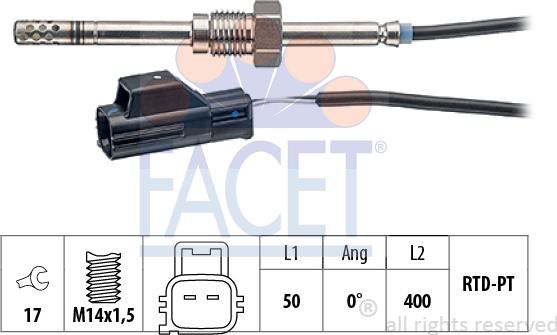 FACET 22.0087 - Senzor, temperatura Ispušnih plinova www.molydon.hr