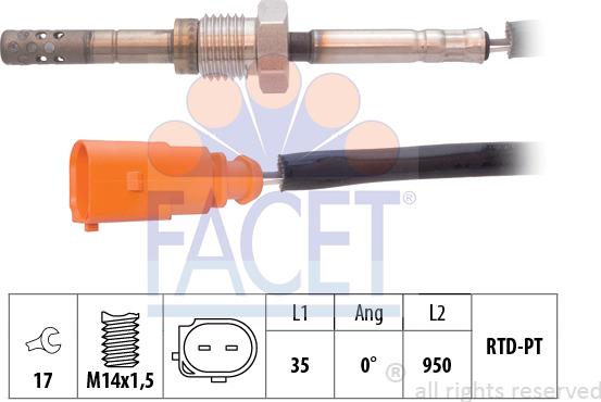 FACET 22.0021 - Senzor, temperatura Ispušnih plinova www.molydon.hr