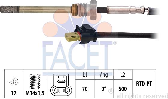 FACET 22.0079 - Senzor, temperatura Ispušnih plinova www.molydon.hr