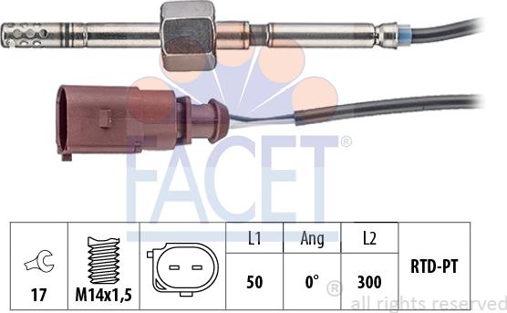 FACET 22.0149 - Senzor, temperatura Ispušnih plinova www.molydon.hr