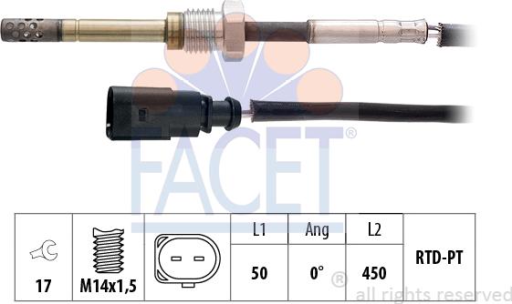 FACET 22.0295 - Senzor, temperatura Ispušnih plinova www.molydon.hr