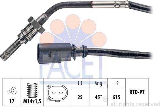 FACET 22.0244 - Senzor, temperatura Ispušnih plinova www.molydon.hr