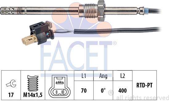 FACET 22.0209 - Senzor, temperatura Ispušnih plinova www.molydon.hr