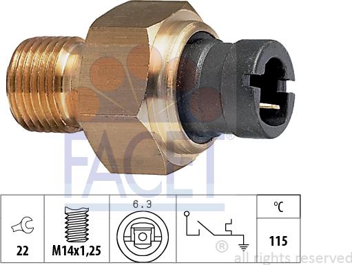 FACET 7.4041 - Senzor, temperatura rashladne tekućinu www.molydon.hr