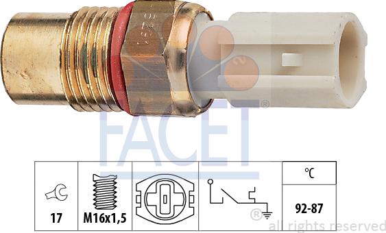 FACET 7.5291 - Prekidač temperature, ventilator radijatora / klima uređaja www.molydon.hr