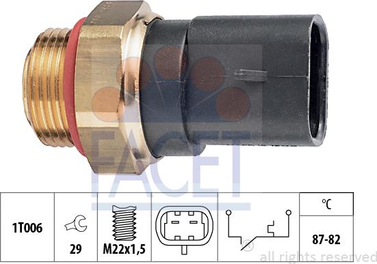 FACET 7.5230 - Prekidač temperature, ventilator radijatora / klima uređaja www.molydon.hr