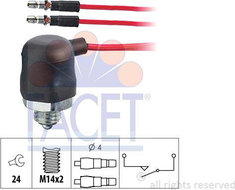 FACET 7.6062 - Prekidač, rikverc svjetlo www.molydon.hr