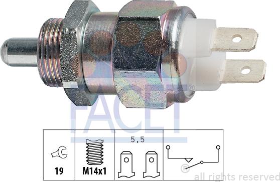 FACET 7.6021 - Prekidač, rikverc svjetlo www.molydon.hr