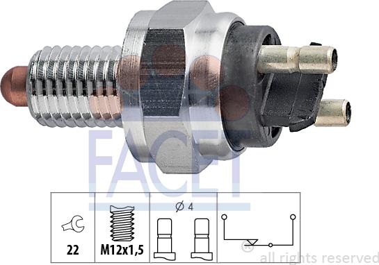 FACET 7.6071 - Prekidač, rikverc svjetlo www.molydon.hr