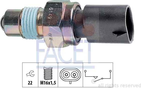 FACET 7.6149 - Prekidač, rikverc svjetlo www.molydon.hr