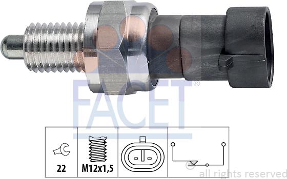 FACET 7.6109 - Prekidač, rikverc svjetlo www.molydon.hr