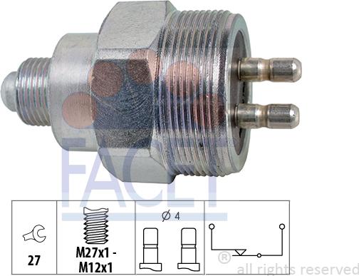 FACET 7.6324 - Prekidač, rikverc svjetlo www.molydon.hr