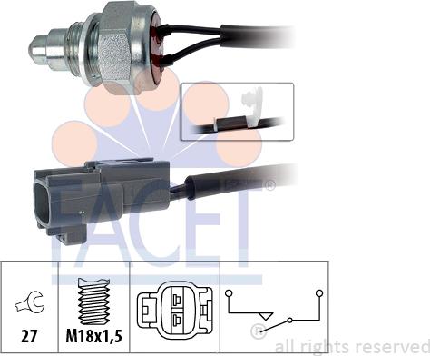 FACET 7.6261 - Prekidač, rikverc svjetlo www.molydon.hr