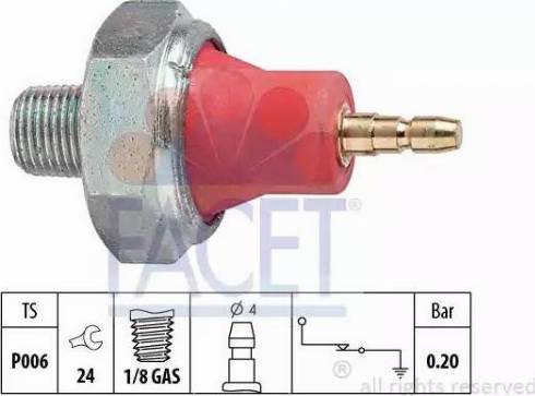 FACET 7.0059 - Prekidač pritiska ulja, automatski mjenjač www.molydon.hr