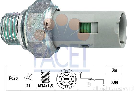 FACET 7.0153 - Senzor, pritisak ulja www.molydon.hr