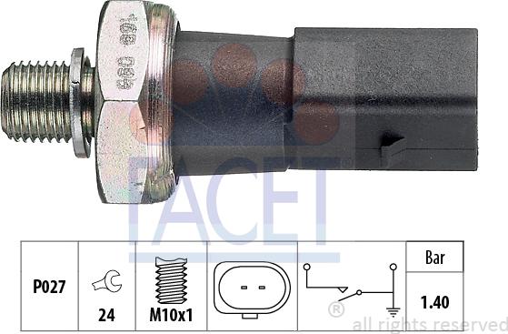 FACET 7.0168 - Senzor, pritisak ulja www.molydon.hr