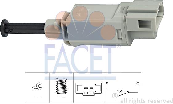 FACET 7.1152 - Prekidač, aktiviranje kvacila (GRA-uredj za regul brzine) www.molydon.hr