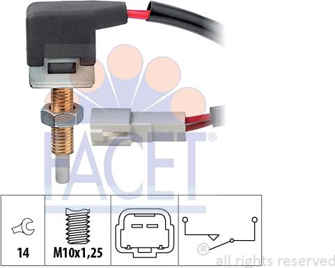 FACET 7.1167 - Prekidač, aktiviranje kvacila (GRA-uredj za regul brzine) www.molydon.hr