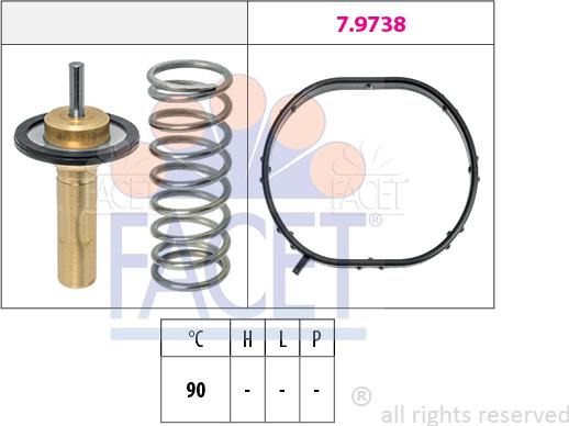 FACET 7.8974 - Termostat, rashladna tekućinu www.molydon.hr