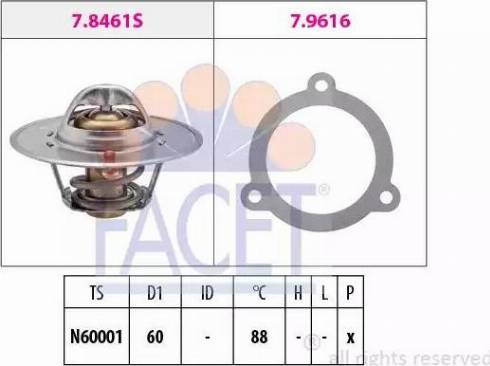 FACET 7.8461 - Termostat, rashladna tekućinu www.molydon.hr