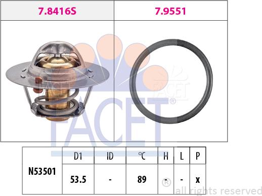 FACET 7.8416 - Termostat, rashladna tekućinu www.molydon.hr