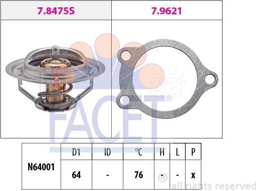 FACET 7.8475 - Termostat, rashladna tekućinu www.molydon.hr