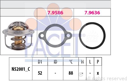 FACET 7.8514 - Termostat, rashladna tekućinu www.molydon.hr